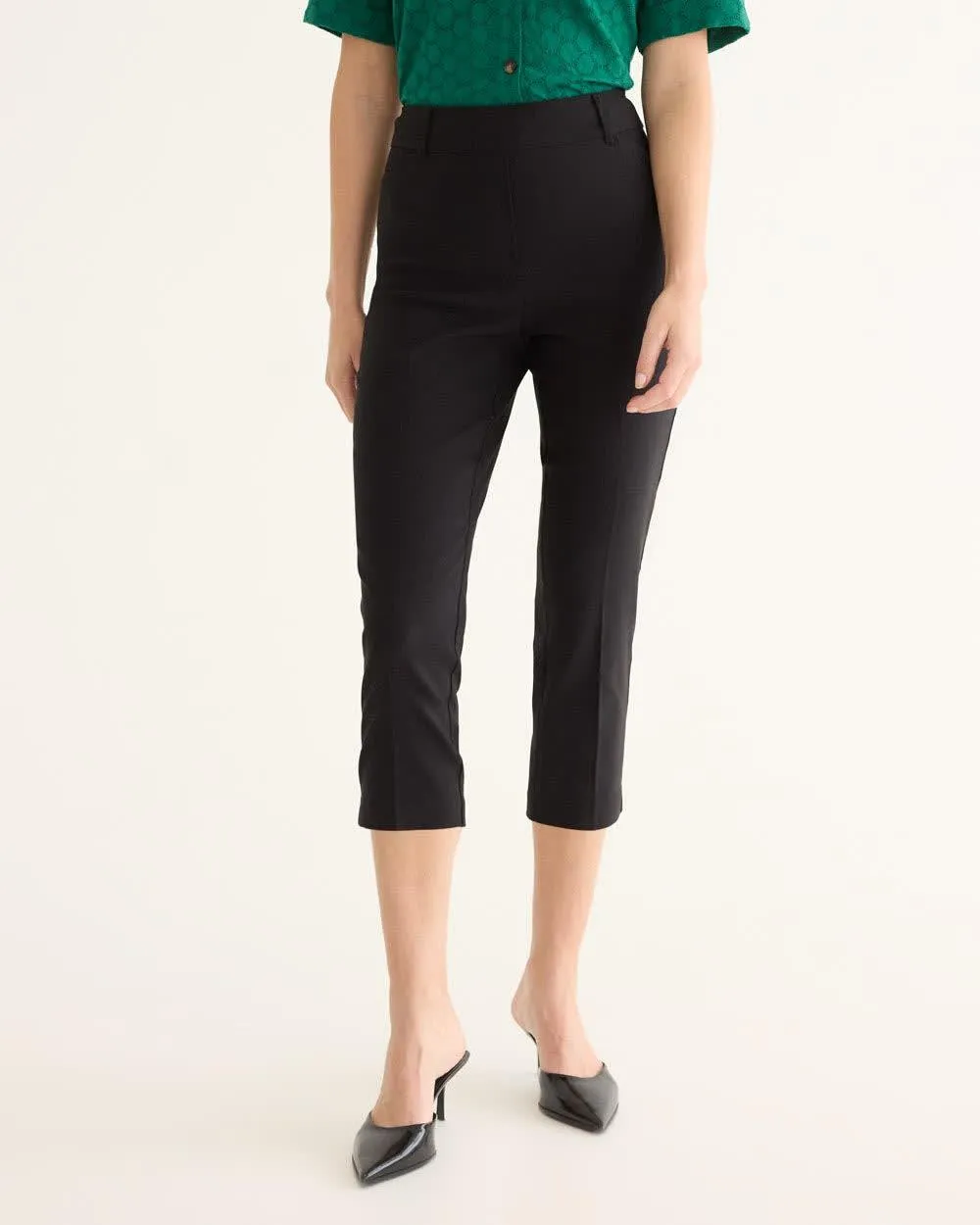 Slim-Leg High-Rise Capri Pants - The Iconic (R) sold by Reitmans