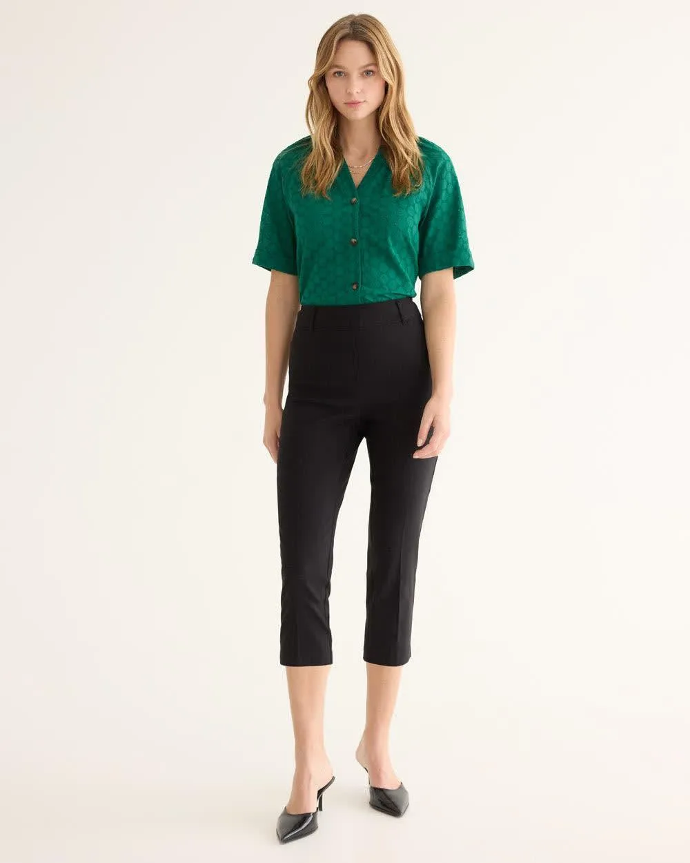 Slim-Leg High-Rise Capri Pants - The Iconic (R) sold by Reitmans product image thumbnail 3