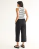 Wide-Leg Cropped Piqué Pant - Petite sold by Reitmans