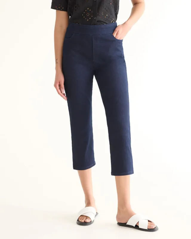 Slim-Leg Mid-Rise Cropped Jean - Petite sold by Reitmans