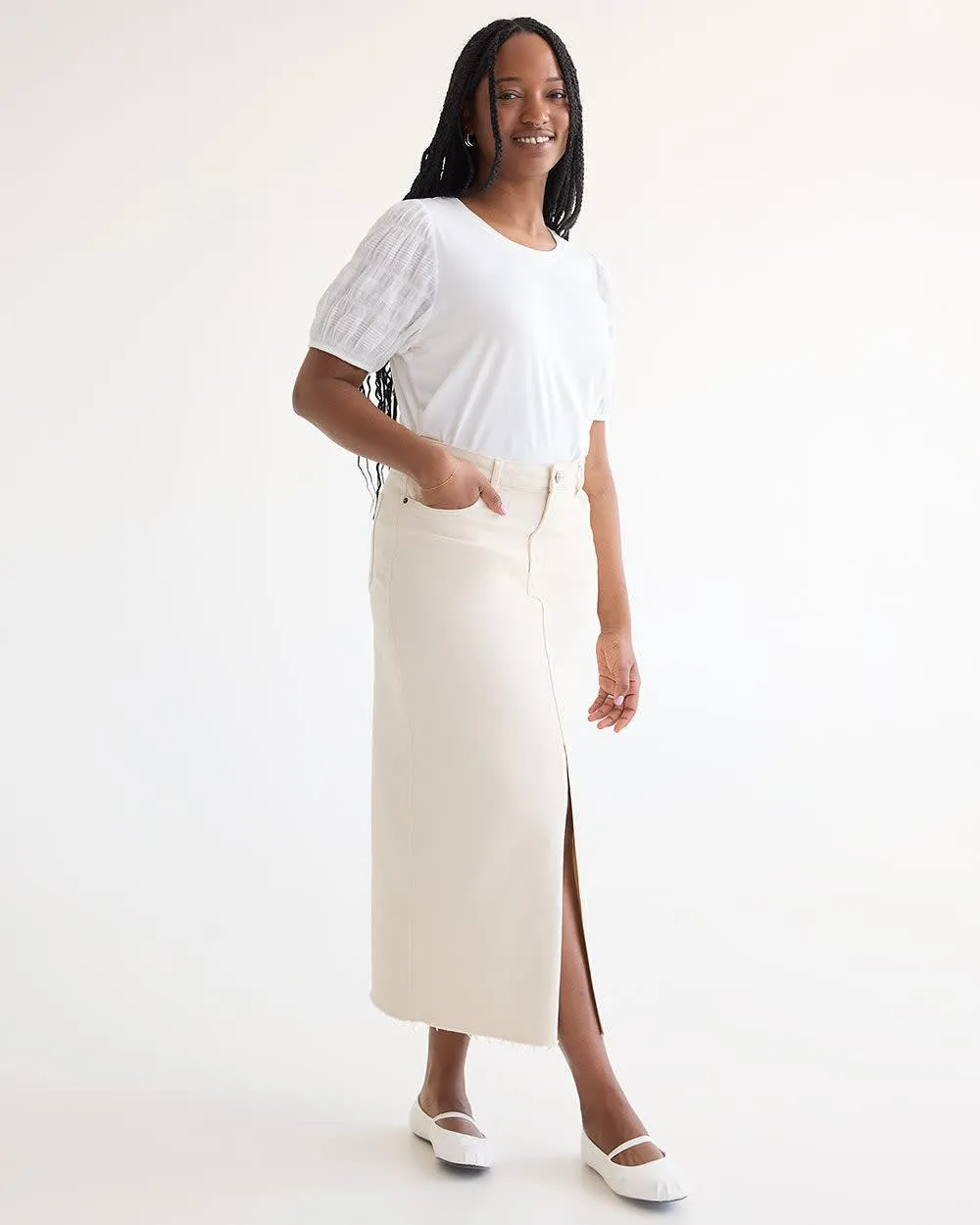 Maxi Denim Skirt sold by Reitmans product image thumbnail 3
