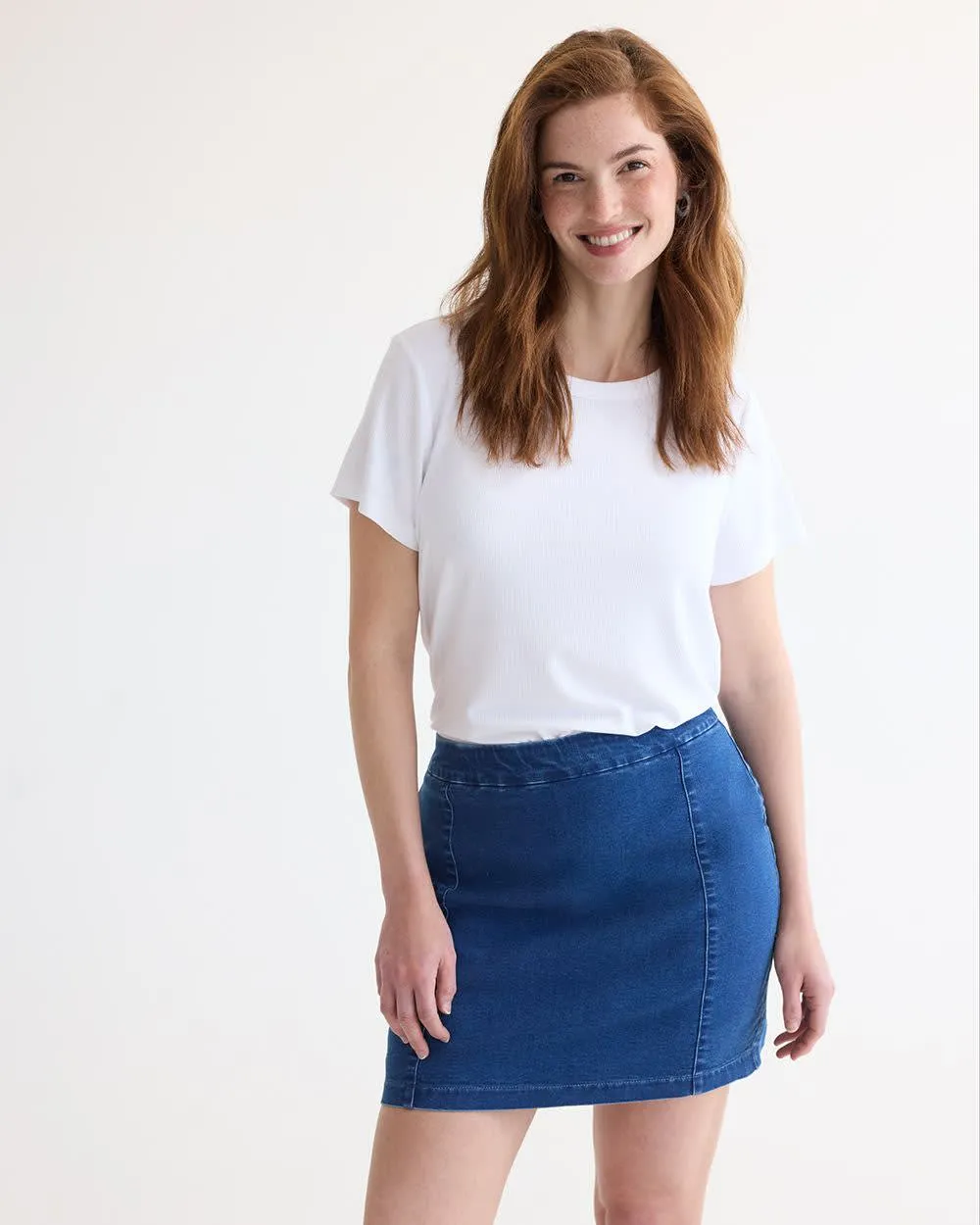 Denim Skort sold by Reitmans