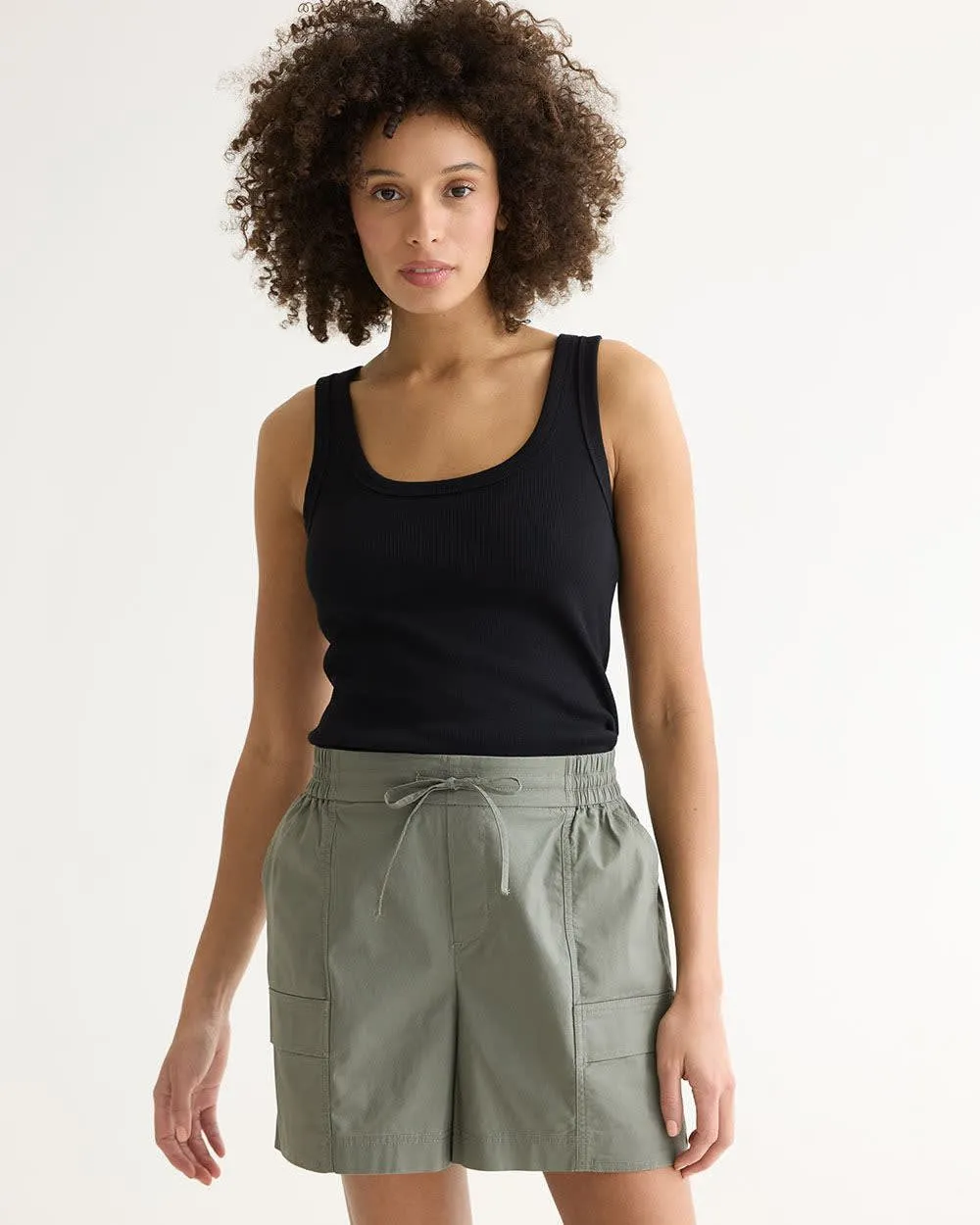 Poplin Shorts with Cargo Pockets sold by Reitmans product image thumbnail 3