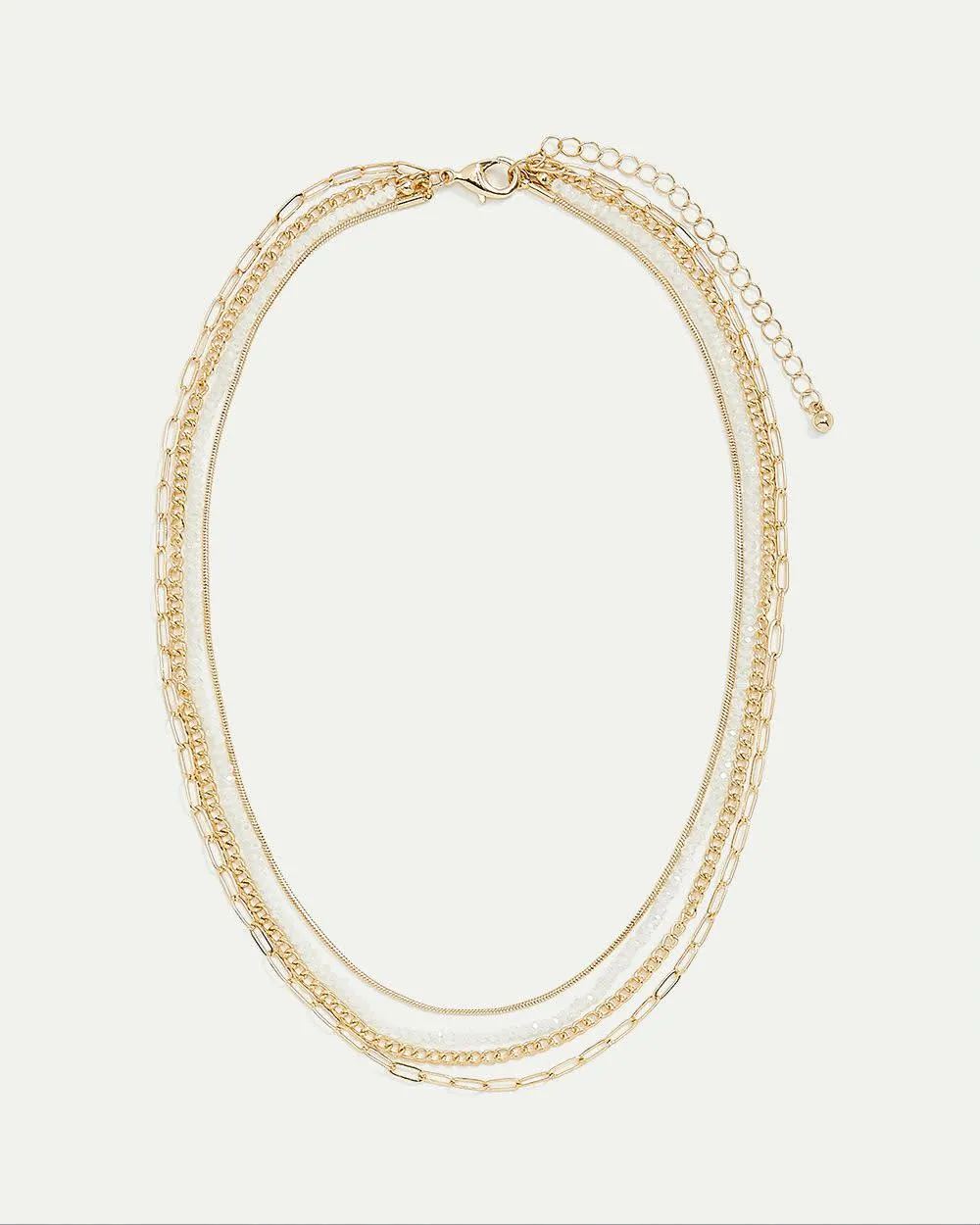 Multi-Chain Short Necklace with Beads sold by Reitmans product image thumbnail 2