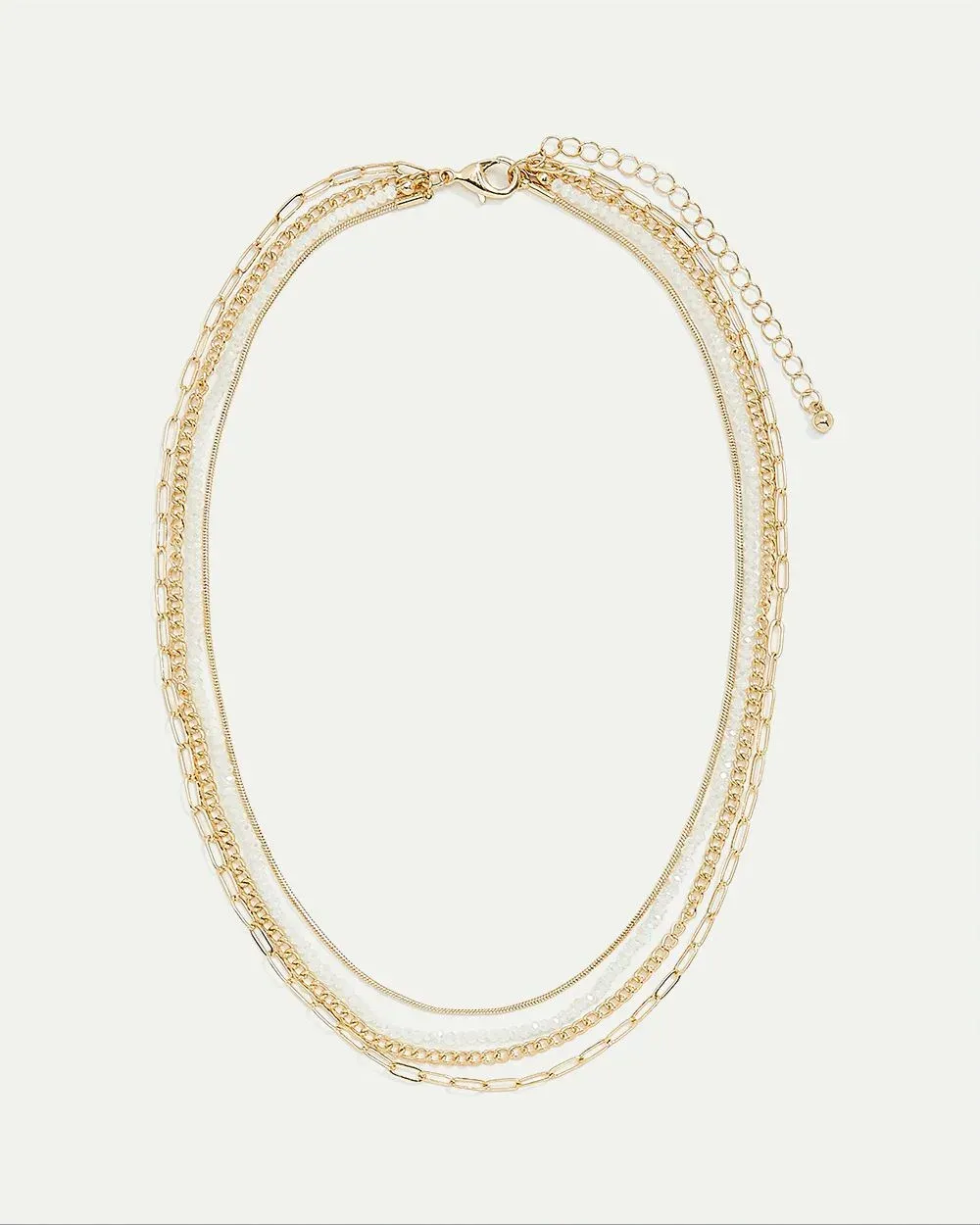 Multi-Chain Short Necklace with Beads sold by Reitmans product image thumbnail 4