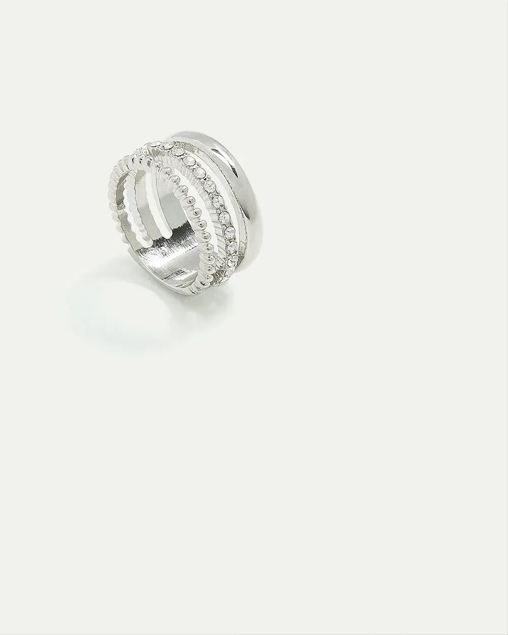 Three-Layer Ring with Rhinestones sold by Reitmans product image thumbnail 3