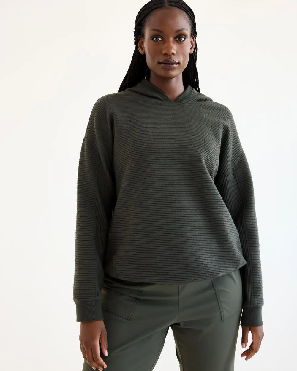 Hooded Pullover with Adjustable Hem - Hyba sold by Reitmans product image thumbnail 5