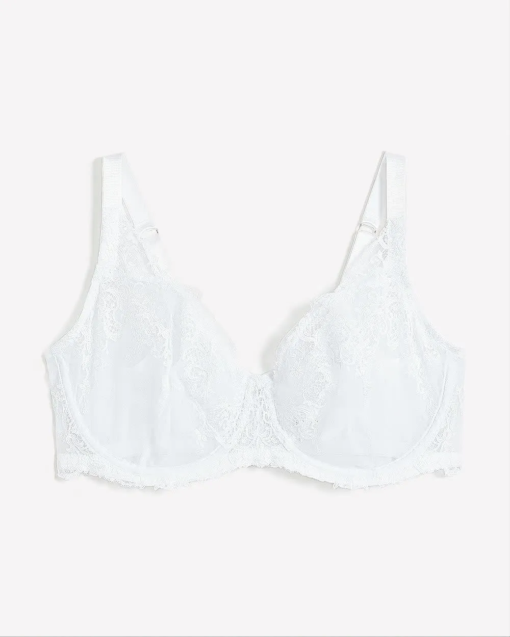 Unlined Mesh and Lace Sexy Balconette Bra - Déesse Collection sold by Reitmans product image thumbnail 5