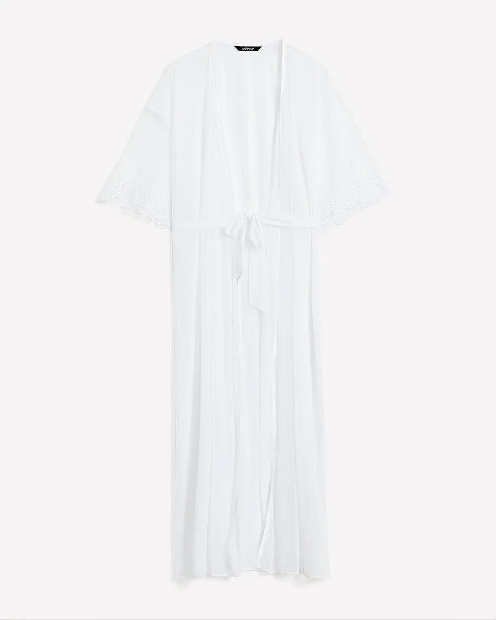 White Lace and Mesh Robe - Déesse Collection sold by Reitmans product image thumbnail 5