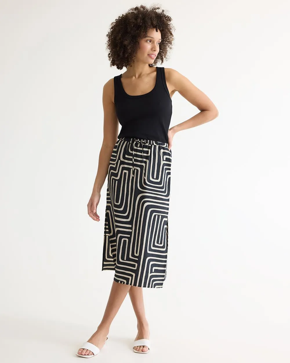 Midi Skirt with Side Slit sold by Reitmans product image thumbnail 3