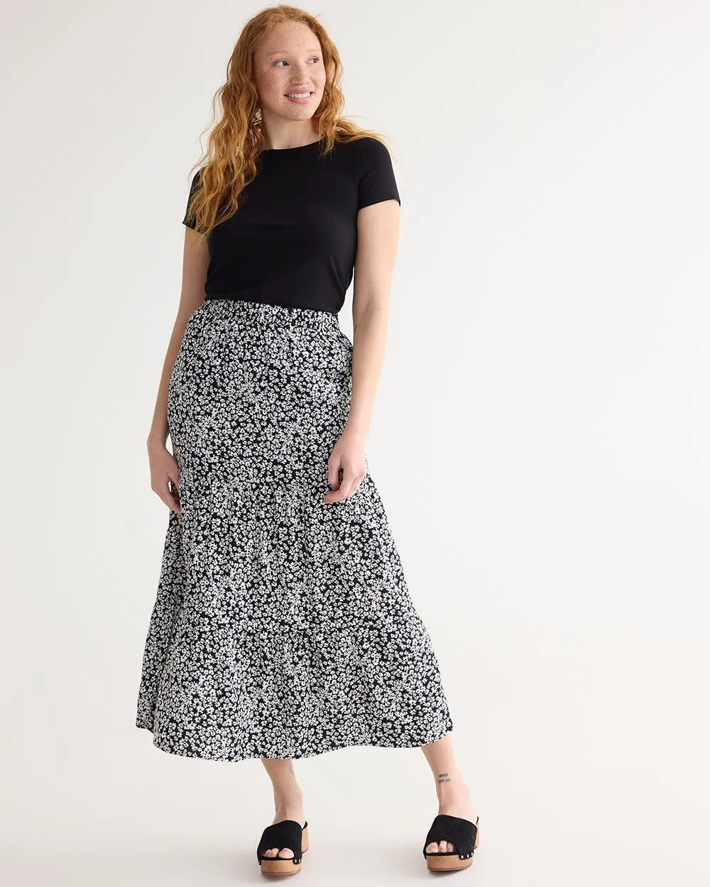 Pull-On Tiered Maxi Skirt sold by Reitmans product image thumbnail 3
