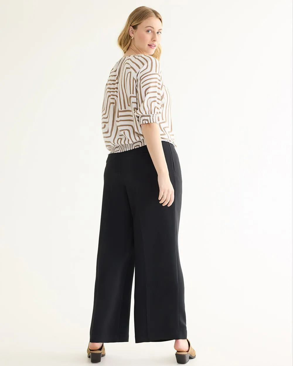 Short-Sleeve Blouse with Scoop Neckline sold by Reitmans product image thumbnail 2