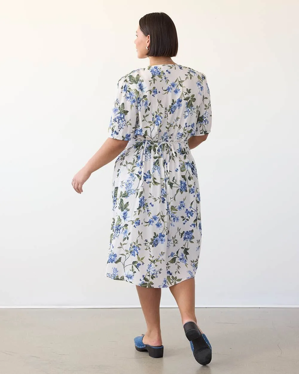 Buttoned-Down Dress with Short Flutter Sleeves sold by Reitmans product image thumbnail 2