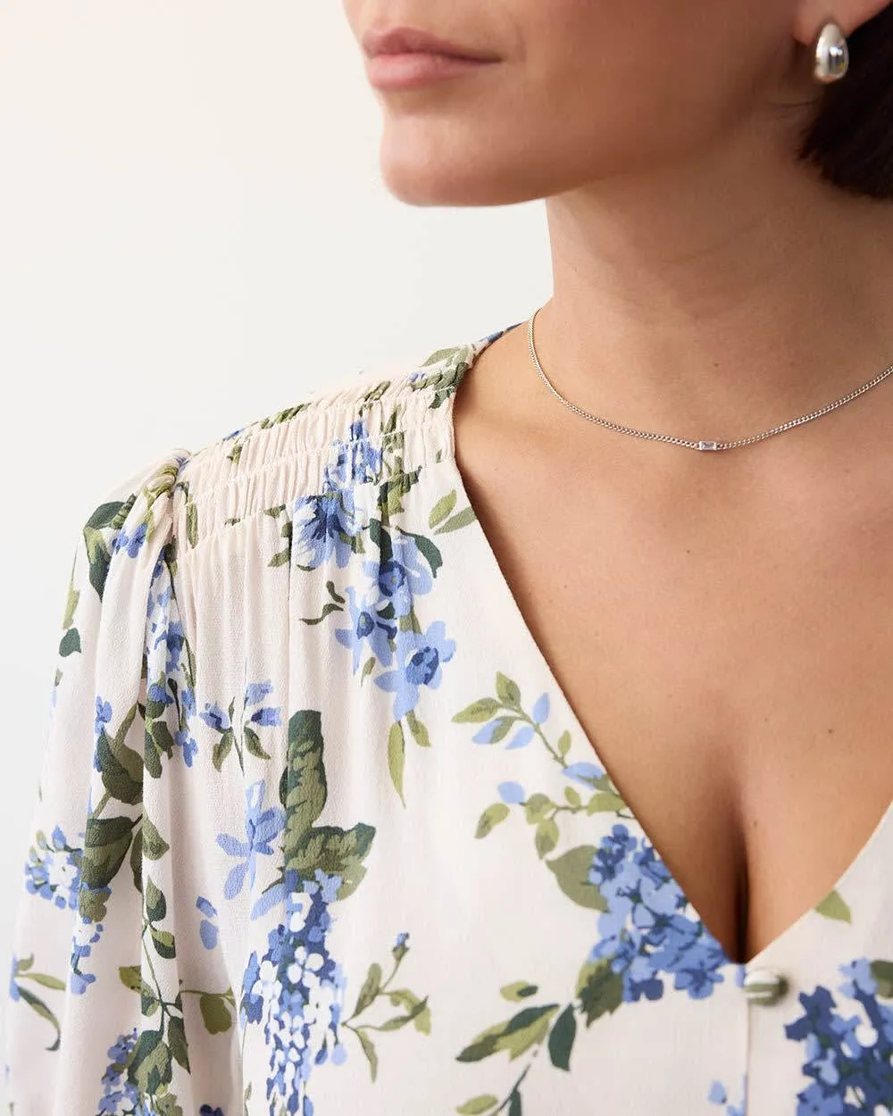 Buttoned-Down Dress with Short Flutter Sleeves sold by Reitmans product image thumbnail 5