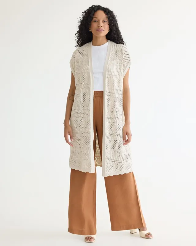 Sleeveless Open Cardigan sold by Reitmans