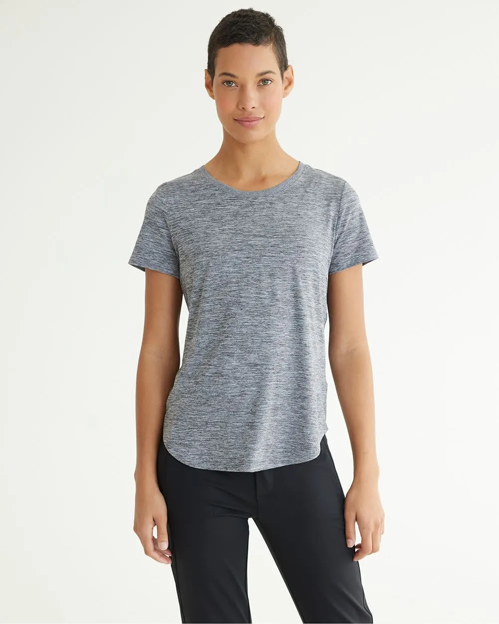 Short-Sleeve Crew-Neck Tee - Dry Lux Hyba Essentials sold by Reitmans