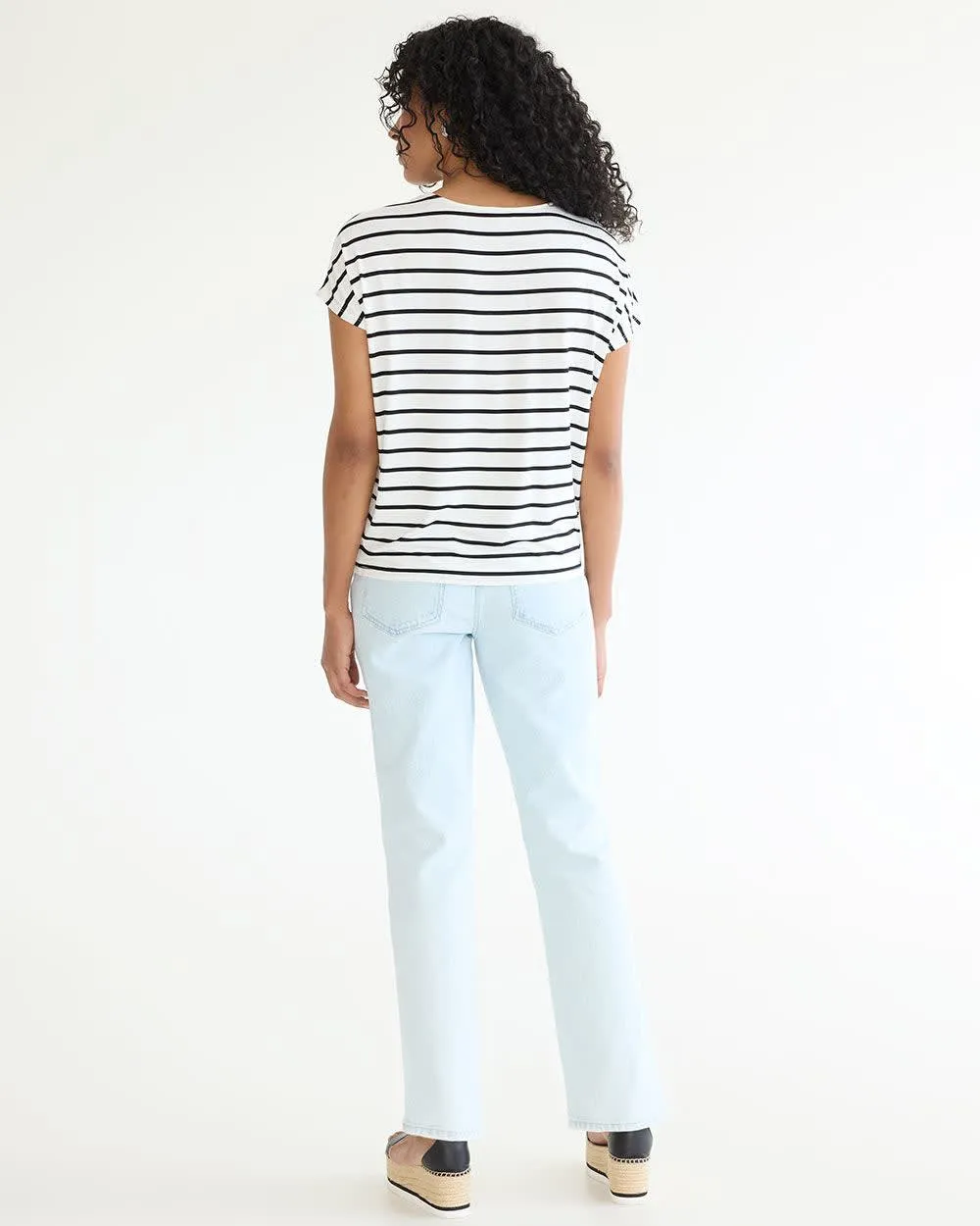 Short-Dolman-Sleeve Boat-Neck Tee sold by Reitmans product image thumbnail 2
