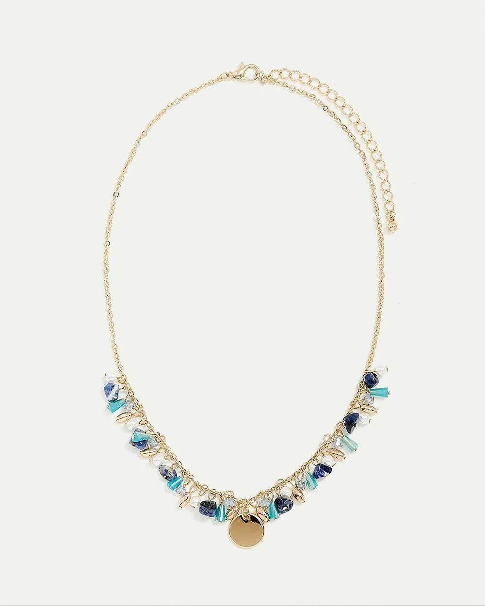 Short Necklace with Dangling Beads sold by Reitmans product image thumbnail 2