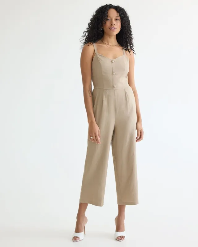 Straight-Leg Sleeveless Jumpsuit with Sweetheart Neckline sold by Reitmans