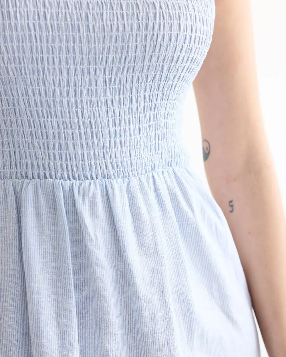 Sleeveless Midi Dress with Smocked Top sold by Reitmans product image thumbnail 4