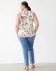 Sleeveless Split-Neck Blouse with Ruffled Shoulders sold by Reitmans