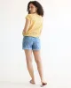 Extended-Sleeve Eyelet Blouse with V neckline sold by Reitmans