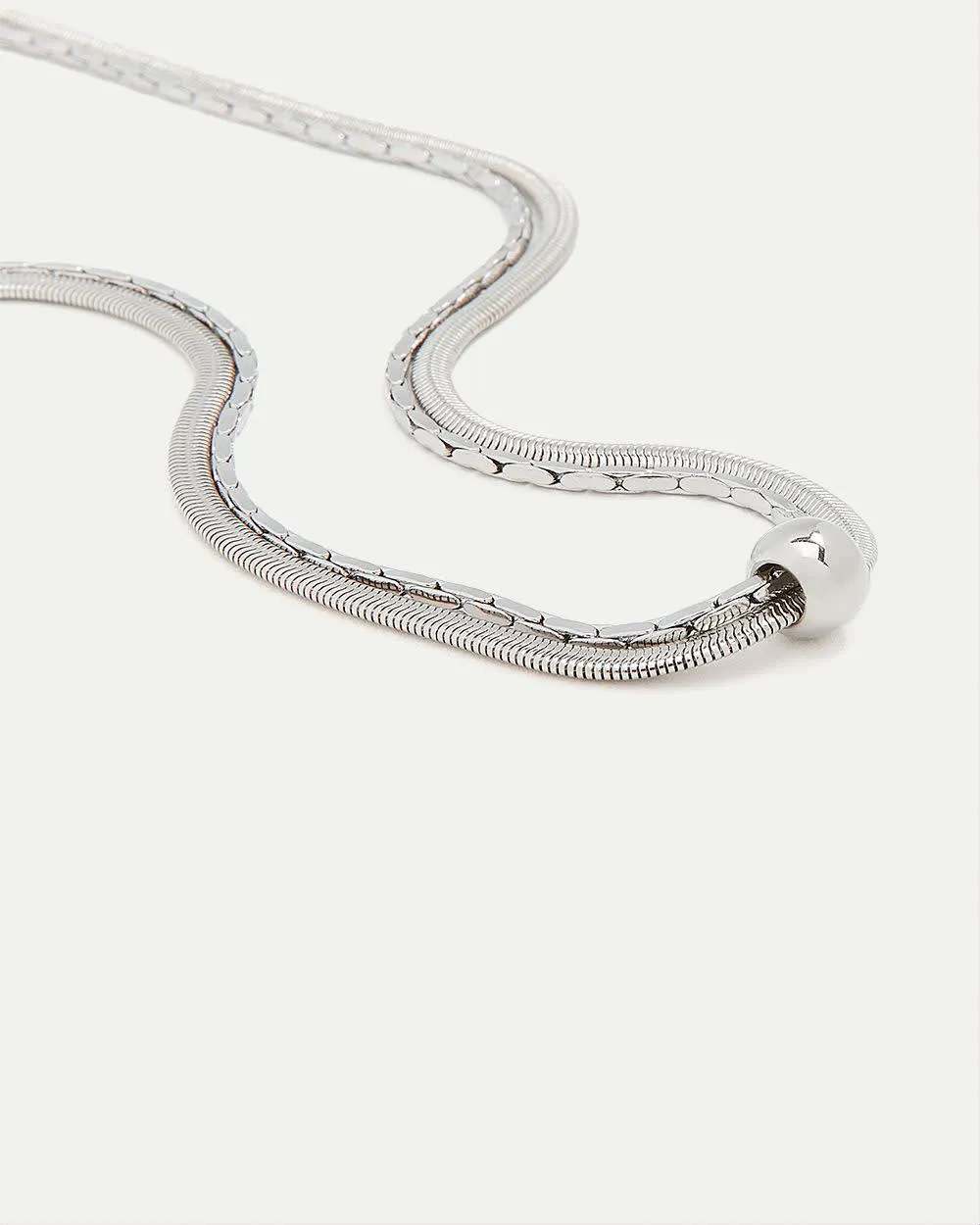 Double Snake Chain with Bead sold by Reitmans
