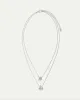 Double-Layer Short Necklace with Pavé Pendant sold by Reitmans