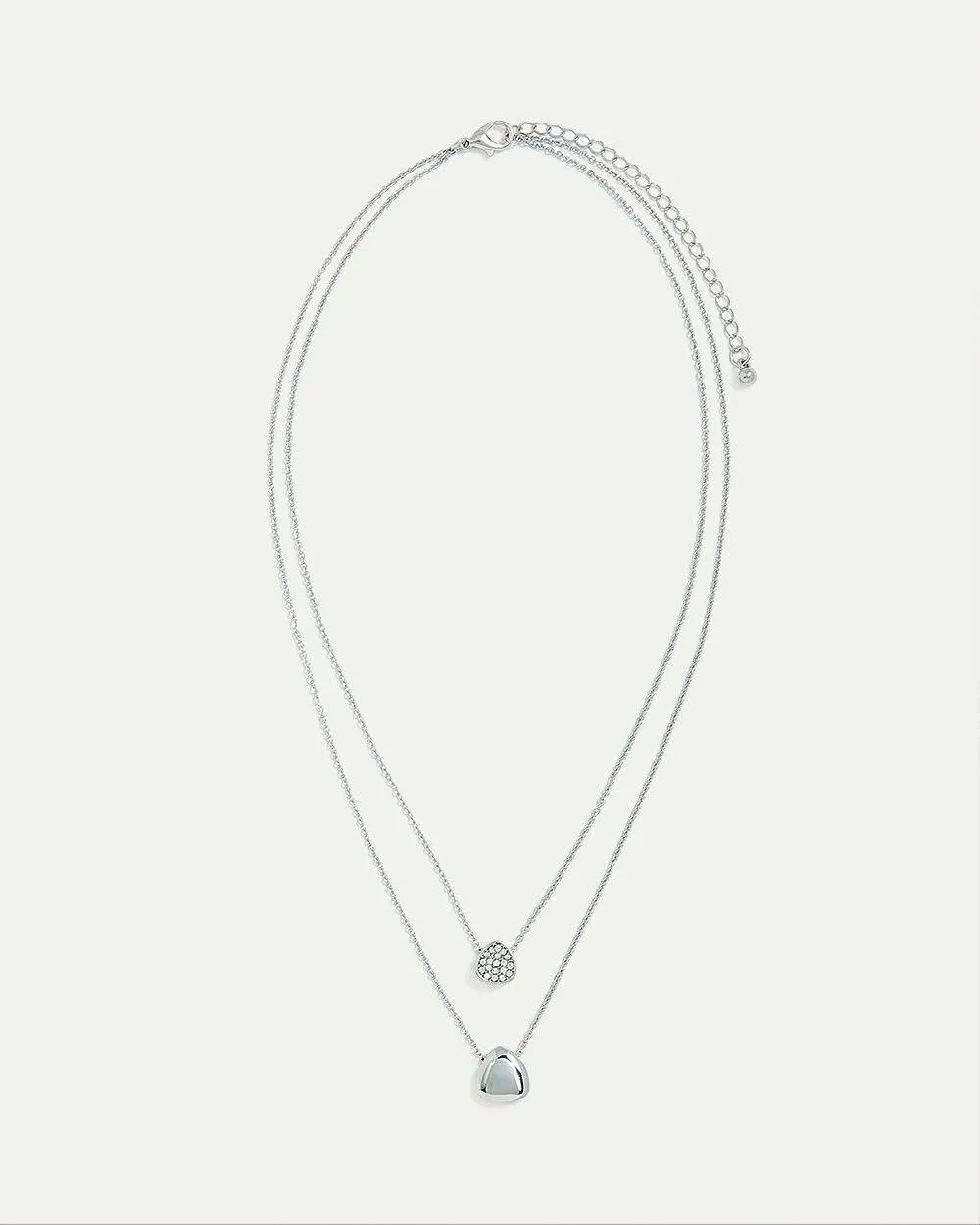 Double-Layer Short Necklace with Pavé Pendant sold by Reitmans product image thumbnail 2