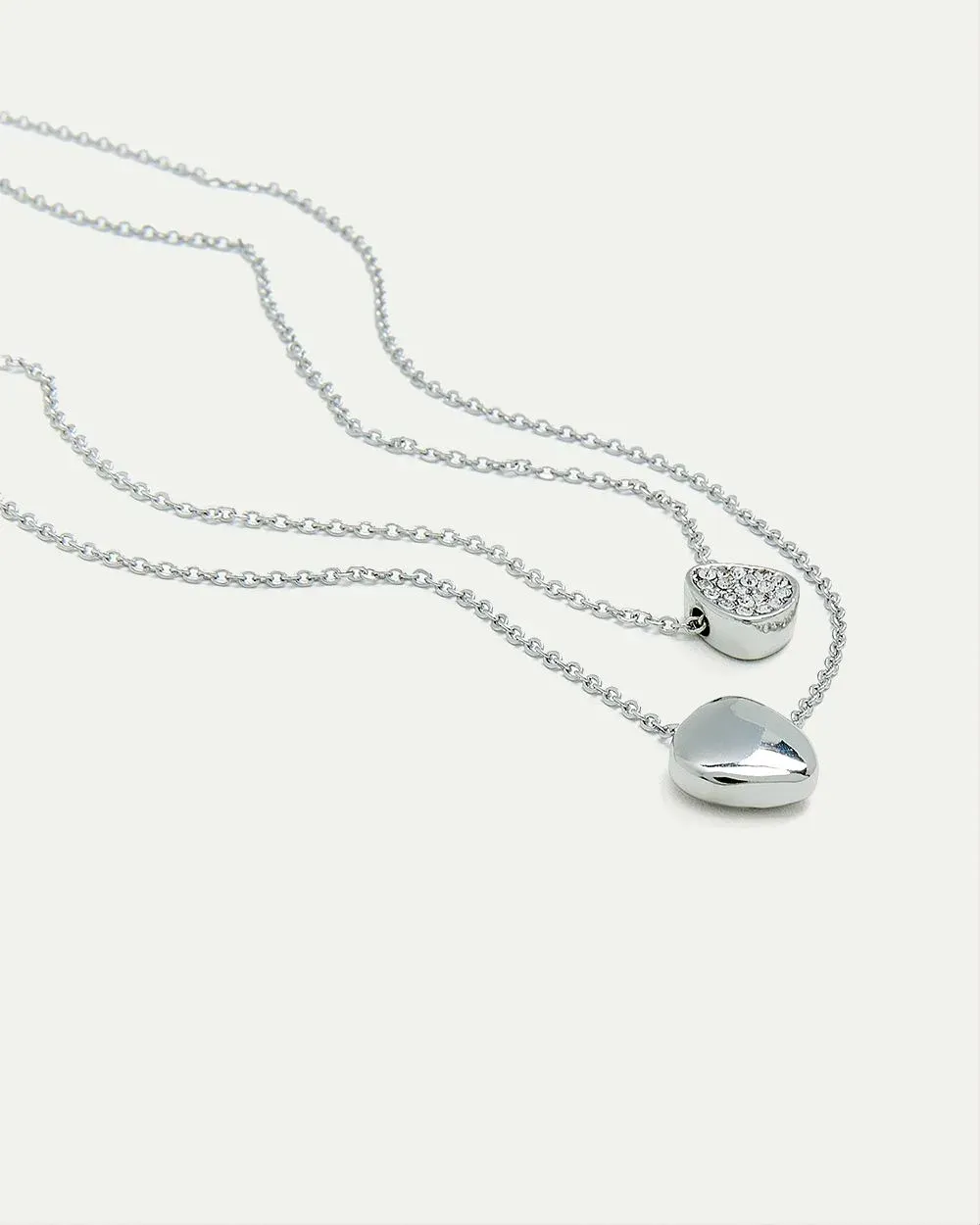 Double-Layer Short Necklace with Pavé Pendant sold by Reitmans product image thumbnail 3