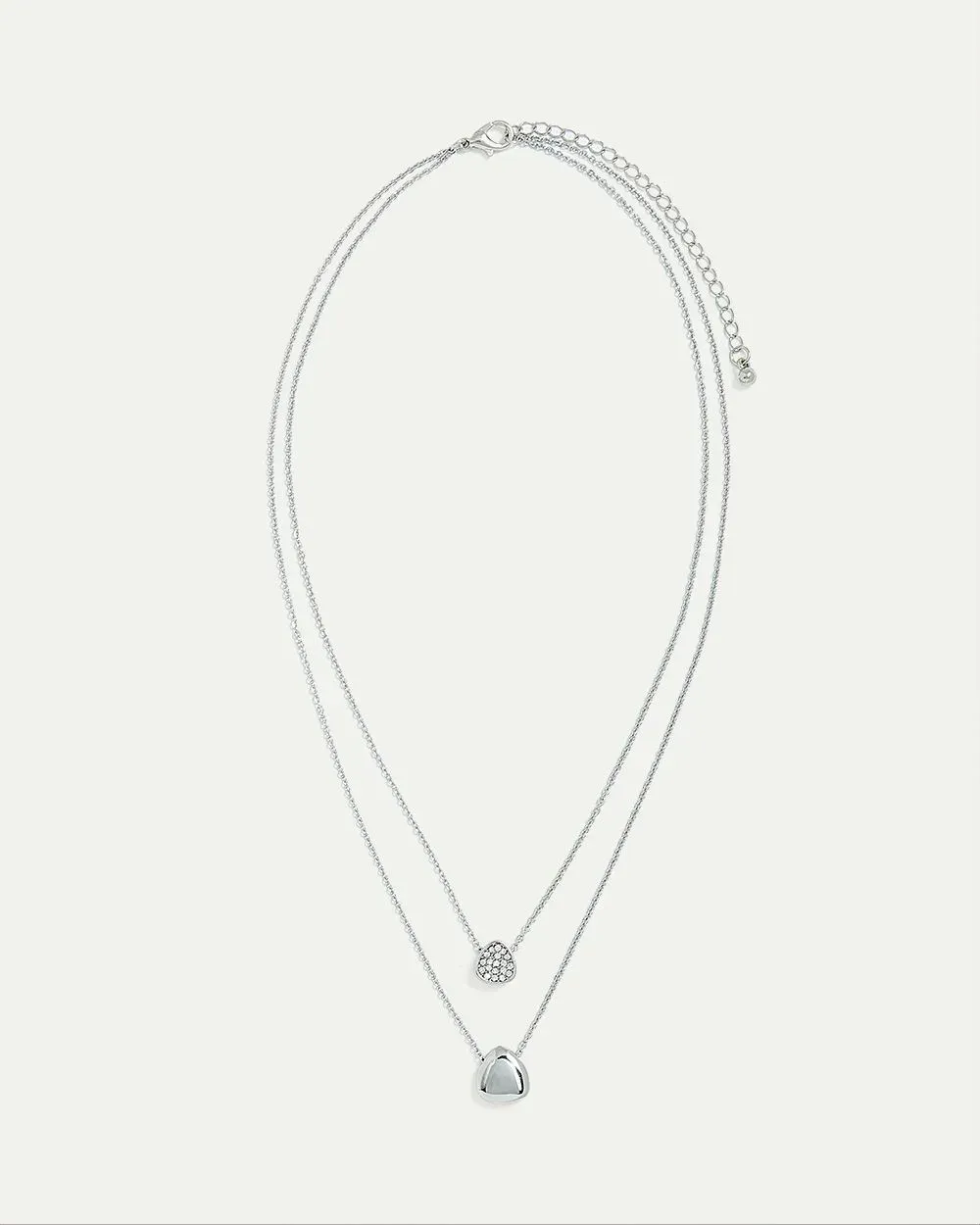 Double-Layer Short Necklace with Pavé Pendant sold by Reitmans product image thumbnail 4