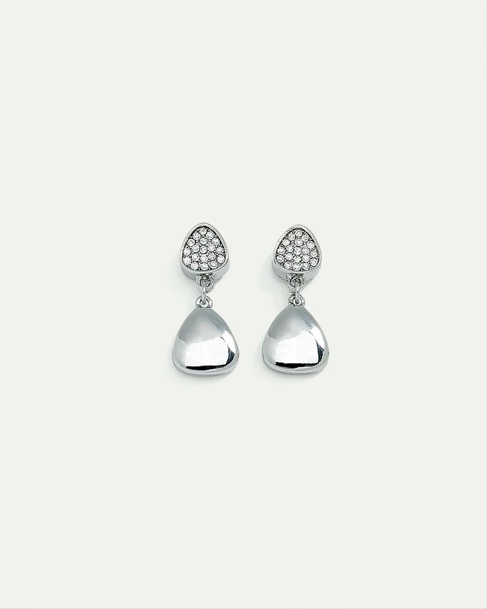 Pavé Stud Earrings with Dangling Pendants sold by Reitmans product image thumbnail 2