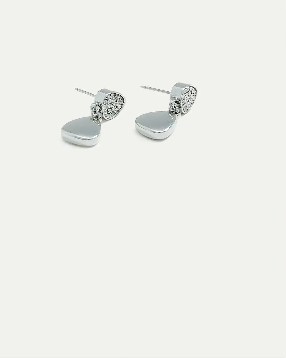 Pavé Stud Earrings with Dangling Pendants sold by Reitmans product image thumbnail 3