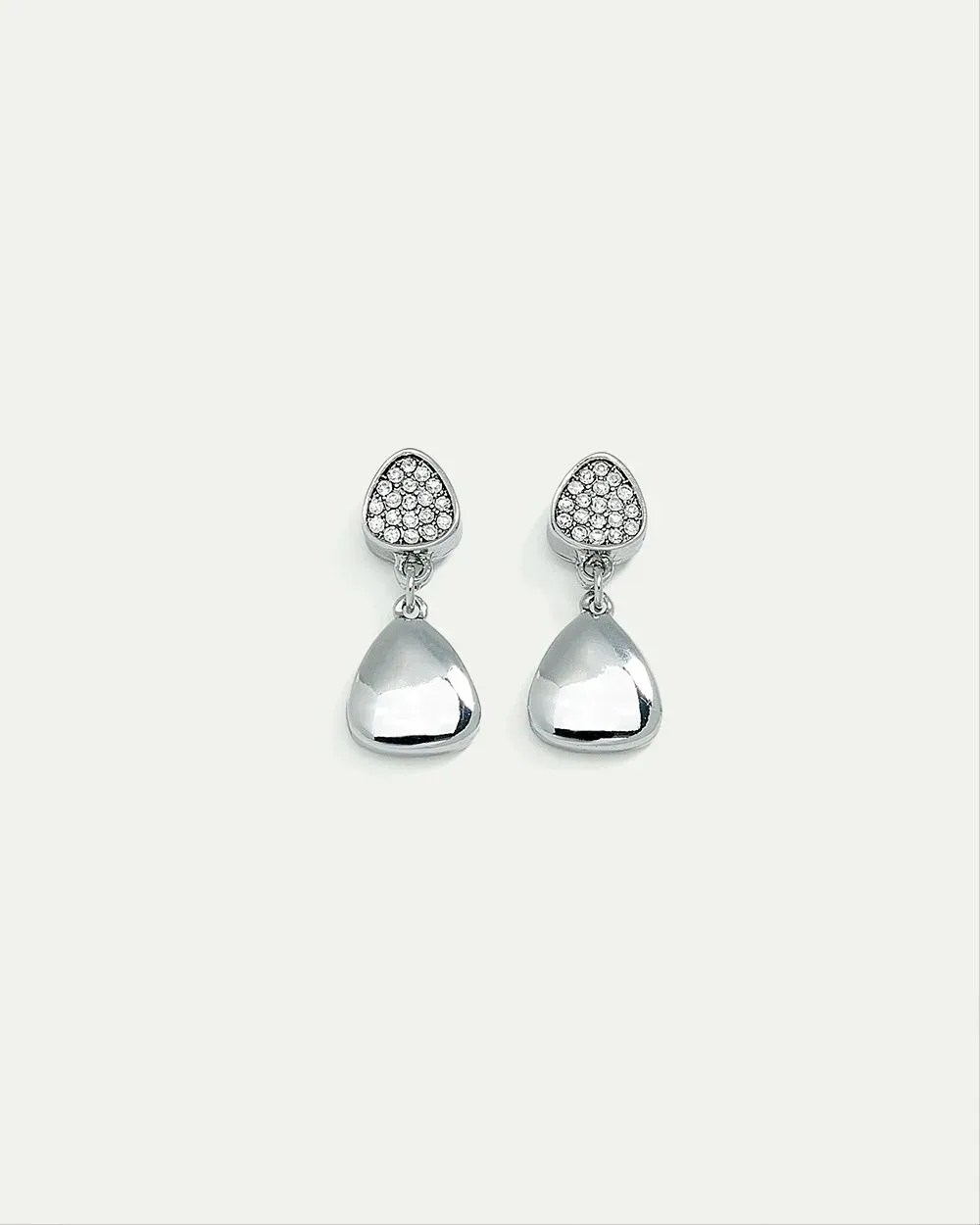 Pavé Stud Earrings with Dangling Pendants sold by Reitmans product image thumbnail 4