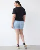 Short-Sleeve Shirred Tee with Drawstrings at Sides sold by Reitmans