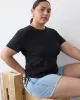 Short-Sleeve Shirred Tee with Drawstrings at Sides sold by Reitmans
