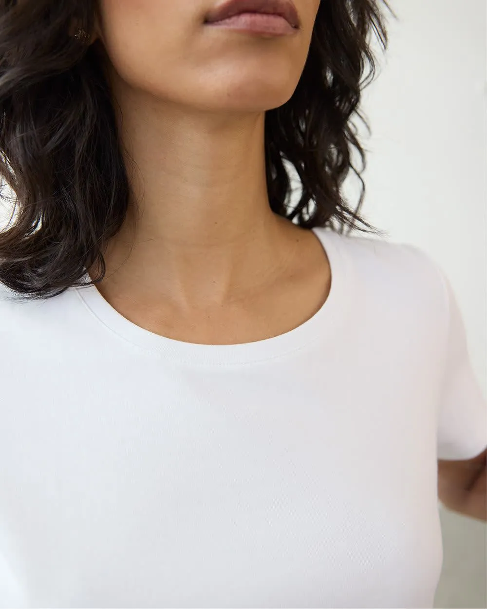 Scoop-Neck Cotton Tee - R Essentials sold by Reitmans product image thumbnail 4