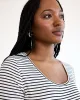 Elbow-Sleeve Scoop-Neck Ribbed Tee sold by Reitmans