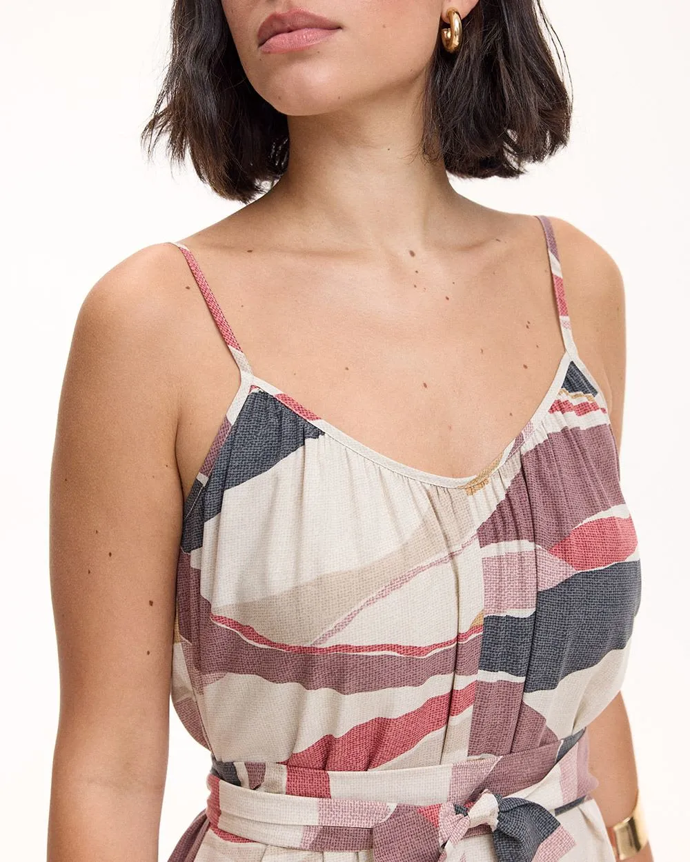 Sleeveless Wide-Leg Jumpsuit with Sash sold by Reitmans product image thumbnail 4