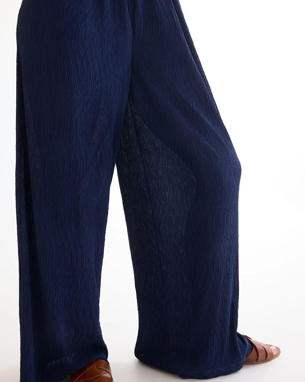 Short-Sleeve Sheer Cover-up Jumpsuit sold by Reitmans product image thumbnail 4