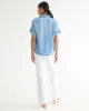 Short-Sleeve Tencel Blouse with Shirt Collar sold by Reitmans