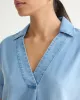 Short-Sleeve Tencel Blouse with Shirt Collar sold by Reitmans