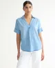 Short-Sleeve Tencel Blouse with Shirt Collar sold by Reitmans