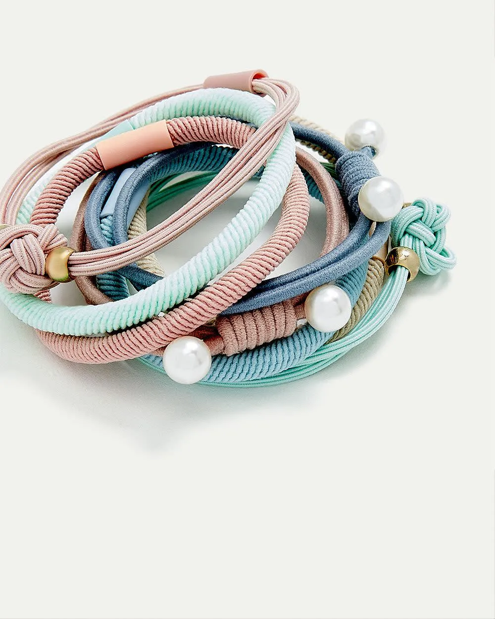 Pastel Hair Elastics - Set of 8 sold by Reitmans product image thumbnail 2