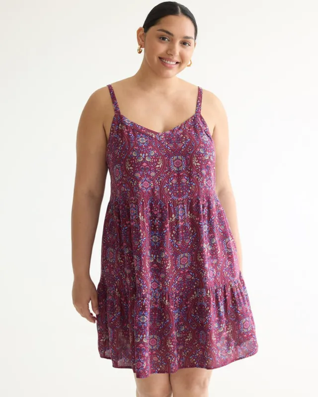 Sleeveless V-Neck Tiered Dress sold by Reitmans