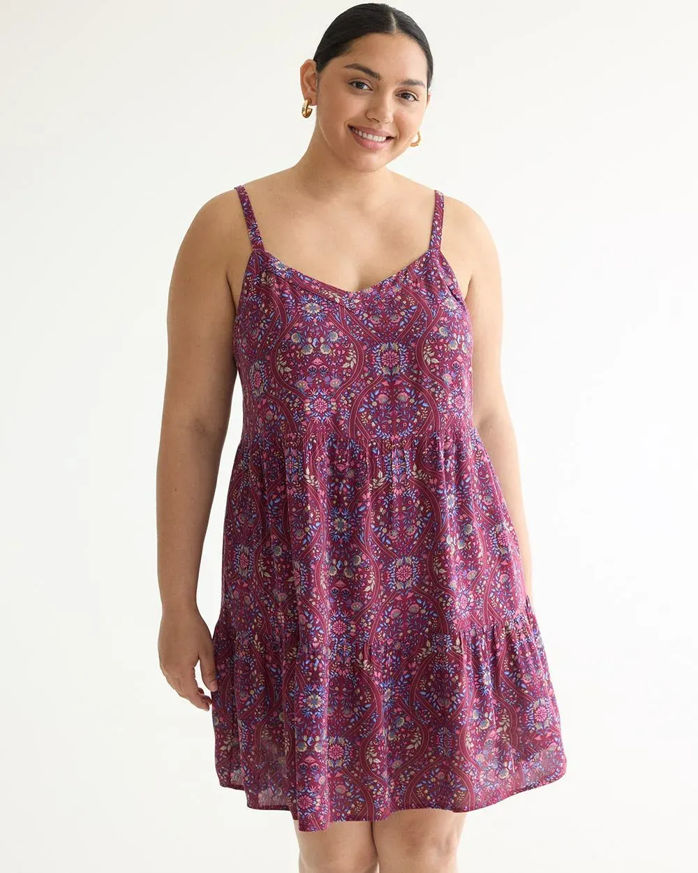 Sleeveless V-Neck Tiered Dress sold by Reitmans product image thumbnail 5