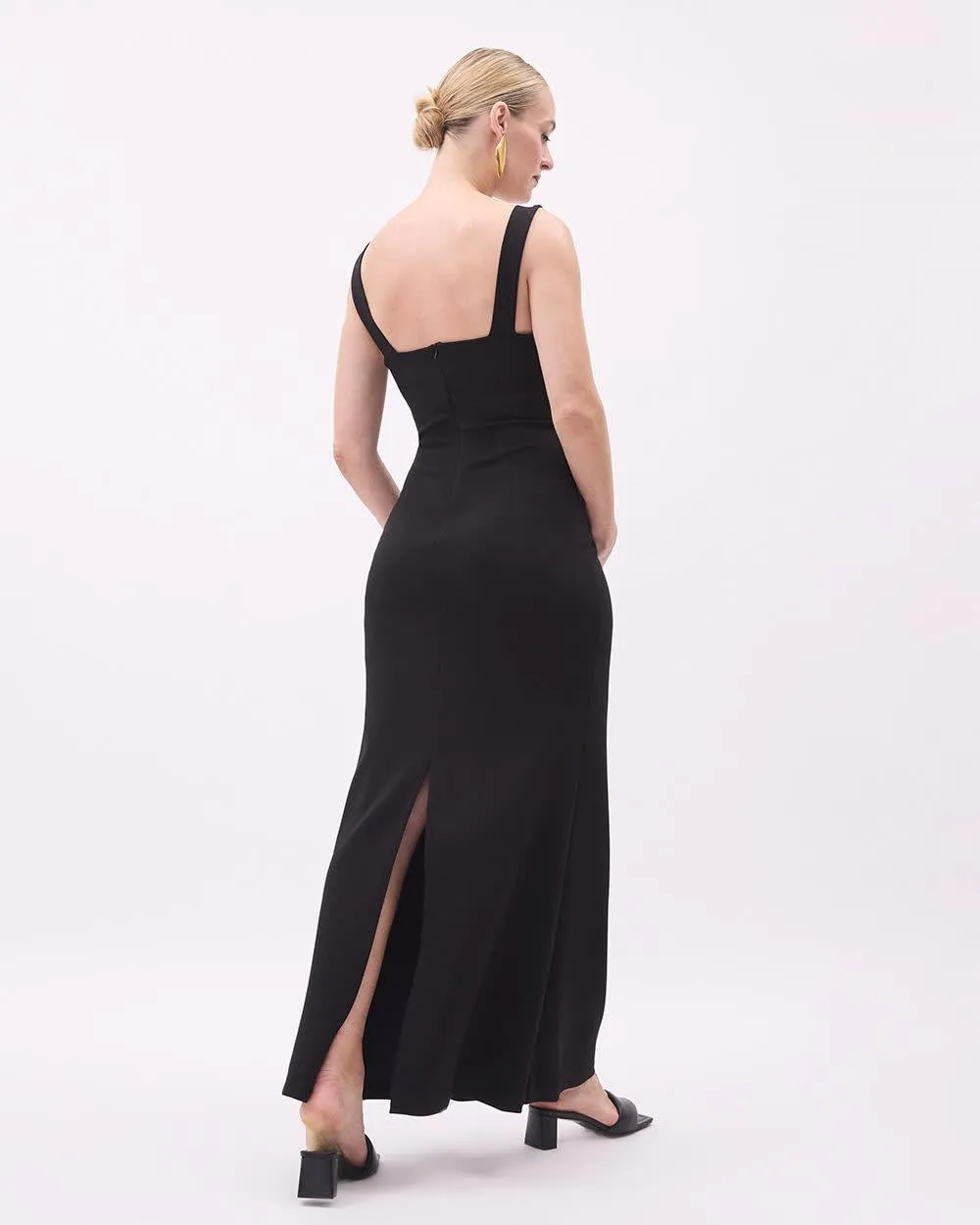 Black Sleeveless Bodycon Midi Dress - Thyme Maternity sold by Reitmans product image thumbnail 3