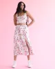 Linen-Blend Midi Skirt with Front Slit sold by Reitmans