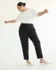 Tapered-Leg High-Rise Pant with Sash - Curvy Fit - The Timeless sold by Reitmans