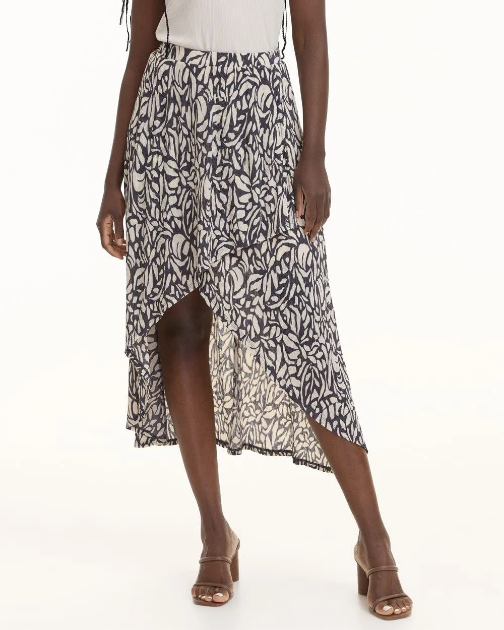 Pull-On Maxi Skirt with Wrap Front sold by Reitmans product image thumbnail 2